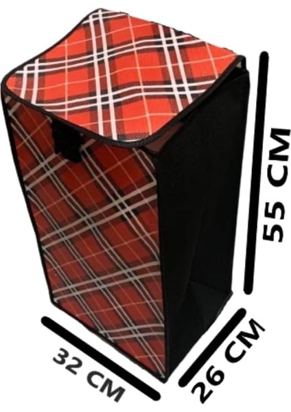 Pazar Araba Çantası Torbası Yedek Çanta 32X55X26 cm 1 Adet (Kırmızı) modelleri