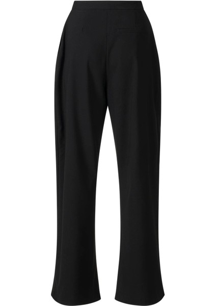 Yandan Bağlamalı Palazzo Pantolon Siyah