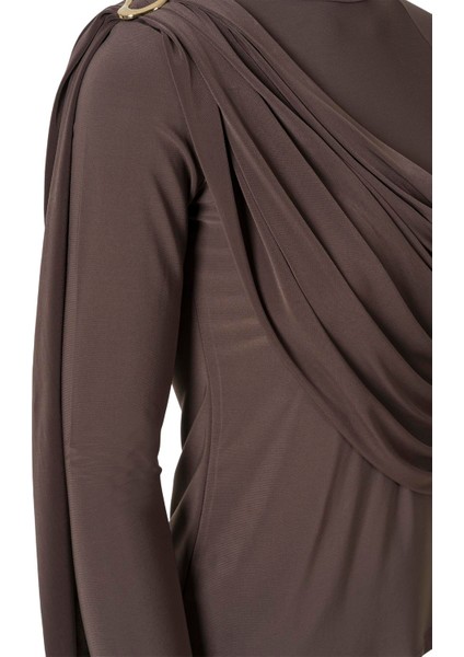 Şal Detaylı Bluz Acı Kahve fiyatları