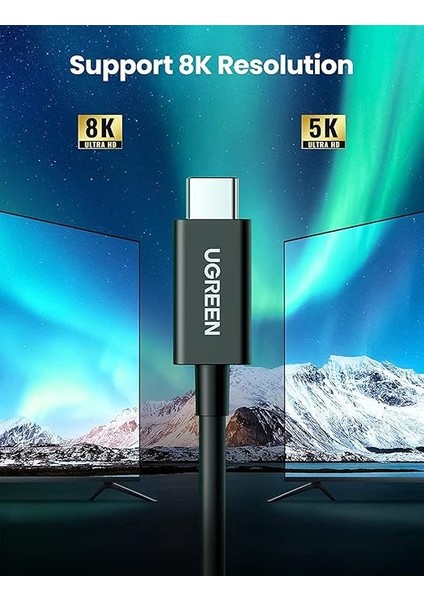 Thunderbolt 4.0 40GBPS 100W 8k Data Görüntü Kablosu 80CM fiyatları