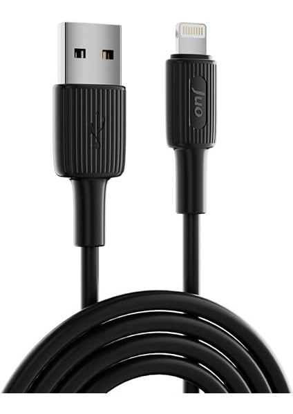 12W 2.4A Usb-A To Lightning iPhone iPad Silikon Hızlı Şarj ve Data Kablosu Siyah 2 Metre indirimleri