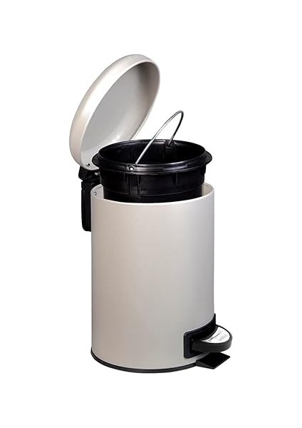 Elit Ikili Banyo Seti - Bej (3lt Çöp Kovası + Tuvalet Fırçası) fırsatları