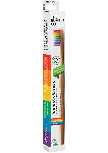 Humble Brush Proud - Adult Sensitive Yetişkin Bambu Diş Fırçası Sensitive Ultra Yumuşak Gökkuşağı Renkli fiyatları