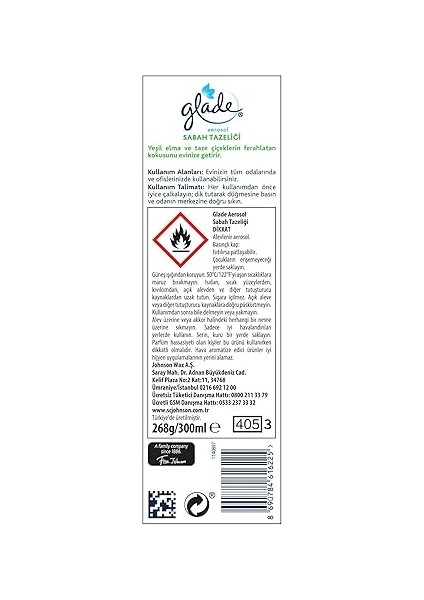 Aerosol Sabah Tazeliği Oda Kokusu 300 ml (1 x 300 Ml) fiyatları