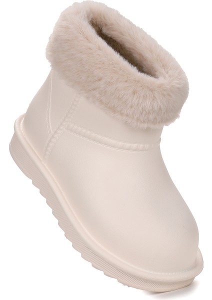 Geta Su Geçirmez Içi Kürklü Kız Çocuk Eva Yağmur Kar Çizme