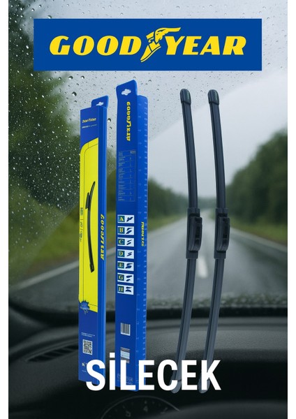 Peugeot 207 Supermute 2'li Muz Silecek Takımı 2006-2012 Hatchback (5 Kapı) (650MM+450MM)