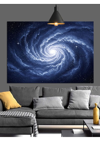 Uzay Girdap Sarmal Galaksi Dekoratif Kanvas - Mdf Ahşap Tablo fiyatları
