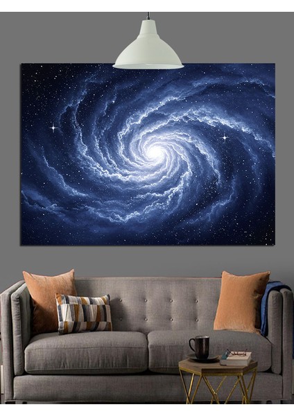 Uzay Girdap Sarmal Galaksi Dekoratif Kanvas - Mdf Ahşap Tablo modelleri