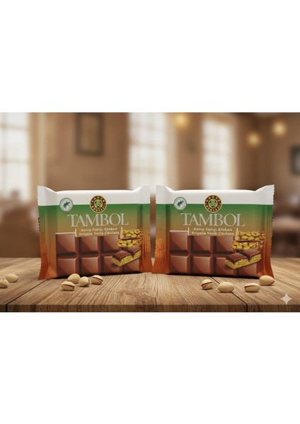 Tambol Sütlü Fıstık Krokanlı 100 gr x 2 Adet