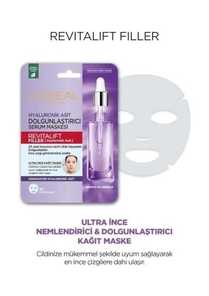 L’oréal Paris Revitalift Filler Dolgunlaştırıcı Serum Maske fiyatları