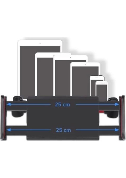 Oto Koltuk Arkası Telefon Tablet Tutucu Ayarlanabilir 360 Derece Dönebilen Pratik Stand ( Lisinya ) modelleri