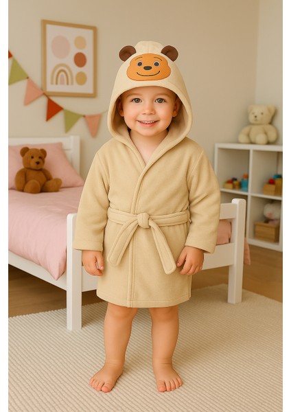 Erkek Bebek %100 Pamuk Bornoz