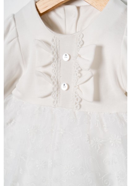 Kız Bebek Mevlütlük Elbise Bandanalı Dantelli fiyatları