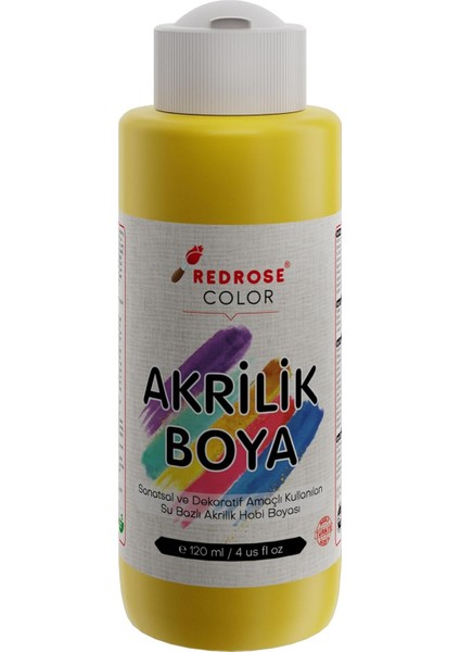 Rose Sarı Akrilik 120 ml
