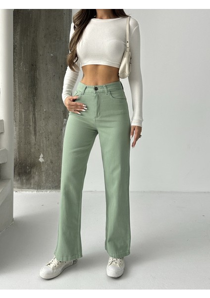 Kadın Yüksek Bel Keten Boyfriend Bol Paça fiyatları