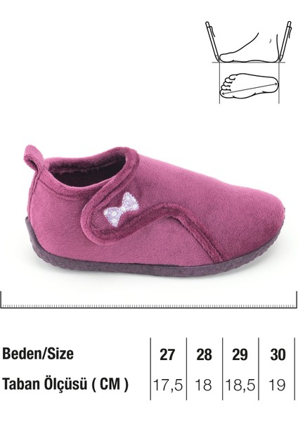 Kışlık Kız Çocuk Pvc Rahat Taban Cırt Cırtlı Ayarlanabilir Ev Okul Kreş Panduf Ayakkabı fiyatları