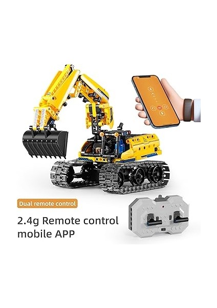 Stem 3'ü 1 Arada Kepçe Yapım Seti, 2.4ghz Rc, 430 Parça Eğitici Bloklar fiyatları