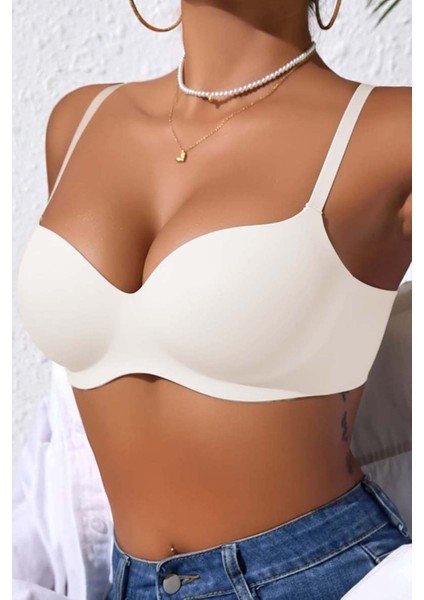 Dikişsiz Balensiz Hafif Destekli Parlak Lazer Kesim Izbırakmaz Görünmez Sütyen
