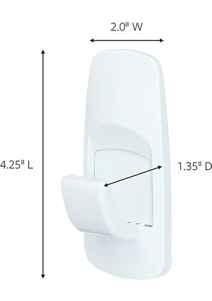 Jumbo Yardımcı Kancalar, Yapışkan Şeritlerle Zarar Görmeyen Asma Duvar Kancaları, Okul Yurduna Geri Asmak Için Duvar Kancaları, 1 Beyaz Kanca ve 4 Command Şerit fiyatları