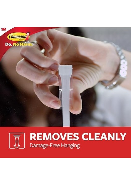 Jumbo Yardımcı Kancalar, Yapışkan Şeritlerle Zarar Görmeyen Asma Duvar Kancaları, Okul Yurduna Geri Asmak Için Duvar Kancaları, 1 Beyaz Kanca ve 4 Command Şerit fırsatları