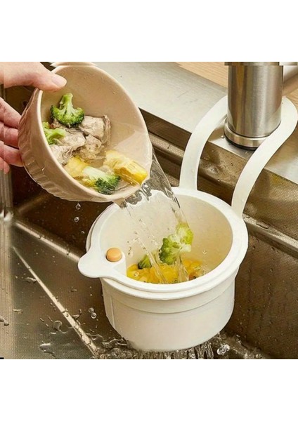 Altı Açılabilen Çöp Süzgeci Yemek Atık Süzgeci Lavabo Süzgeci Mutfak Evye Süzgeci Asılabilir Süzgec modelleri