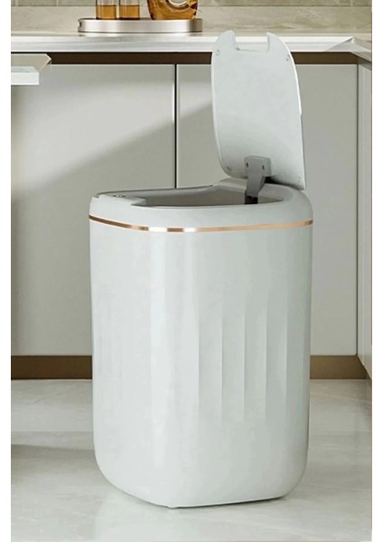 Akıllı Teknolojik Çöp Kutusu Uv Işıklı Otomatik Aç Kapat Sensörlü Mutfak Banyo Ev 20L indirimleri