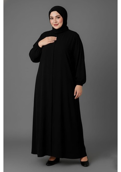 Medine Ipeği Mevlana Kesim Cepli Kuşaklı Bol Büyük Beden Ferace fırsatları