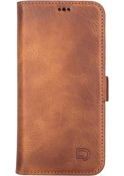 Apple iPhone 13 Uyumlu Deri Cüzdanlı Kılıf Karamel fiyatları