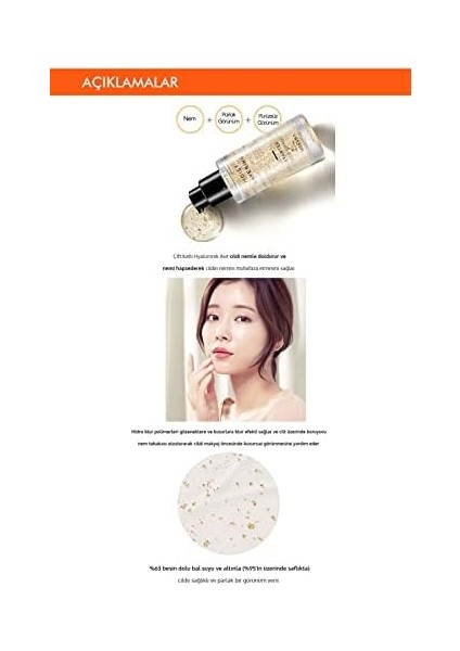 Mıssha Altın Parçacıklı Nem ve Parlaklık Veren Makyaj Bazı Moist Layering Starter (Gold Topping) modelleri