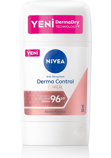 Nıvea Kadın Stick Deodorant Derma Control Clinical 50 Ml, C Vitamini ile Koltuk Altı Kararma Karşıtı, 96 Saat Anti-Perspirant Koruma fiyatları