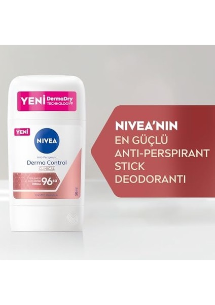 Nıvea Kadın Stick Deodorant Derma Control Clinical 50 Ml, C Vitamini ile Koltuk Altı Kararma Karşıtı, 96 Saat Anti-Perspirant Koruma modelleri