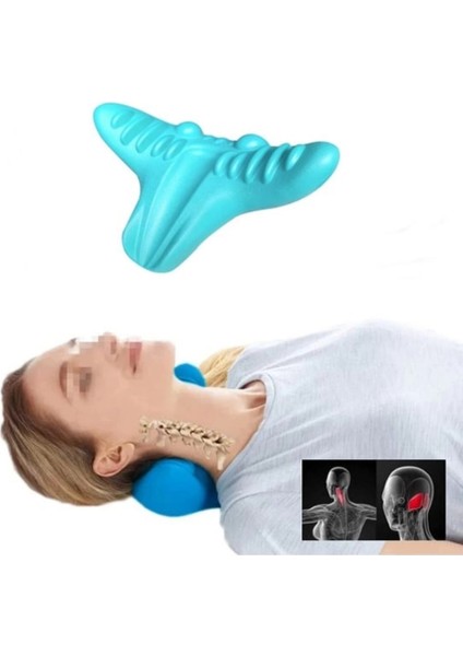 Ergonomik Boyun Masajı Yastığı – Servikal Traksiyon Destekli, Omurilik Ortopedik Yastık