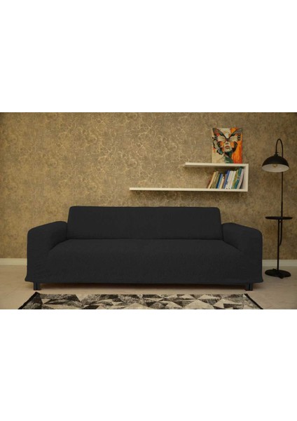 Koltuk Örtüsü 3+3+1+1 takım Jakar Likralı Giydirmeli Antrasit modelleri