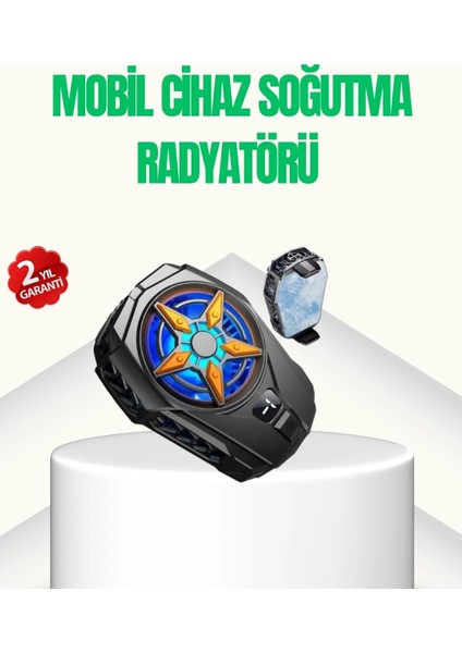 Oyunlar Için Güçlü Telefon Soğutucu Fan Dijital Ekranlı