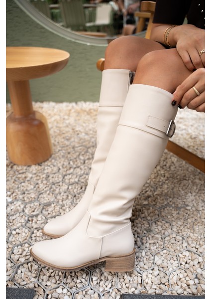 Daniel Bej Deri Toka Detaylı Çizme fırsatları