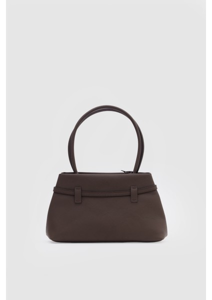 Suvea Kahve Hakiki Deri Omuz Çantası modelleri