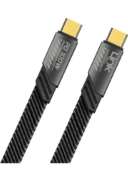 K472 Mecha Style Type-C To Type-C 100W 1.2mt Şarj Kablosu Gri