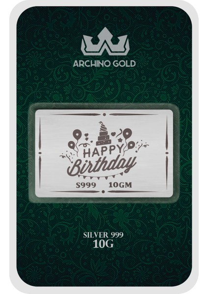 Iyi Ki Doğdun Temalı Mutluluğun Simgesi Olan Hediyelik 10 Gram 999 Ayar Gümüş KÜLÇESI-725 fiyatları