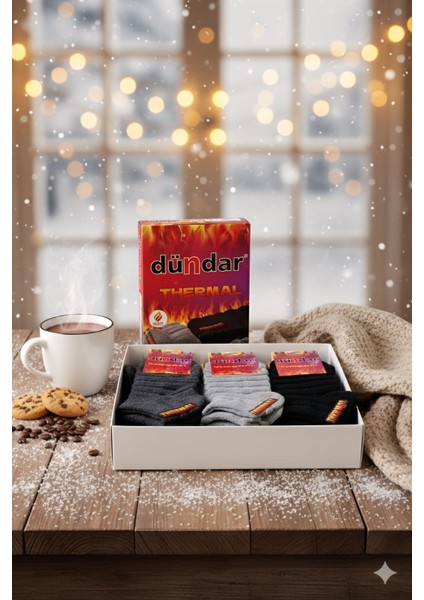 Unisex Havlu Thermal Patik Çorap,