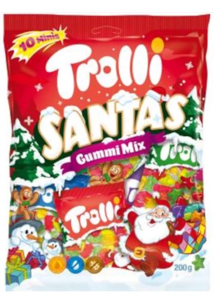 Santas Gummi Mix 10 Minis 200 gr