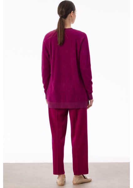 21586 Reglan Kollu Düğme Detaylı Mink Tunik fırsatları