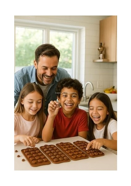 15’li Silikon Çikolata Kalıbı 20X11 cm Dayanıklı Gıda Dostu Esnek Kalıp Pratik Şekilli Dondurma Buz Keki Silikon Kalıp Temizlik Modern Mutfak Için Çikolata Seti (4 Parça Karışık) modelleri