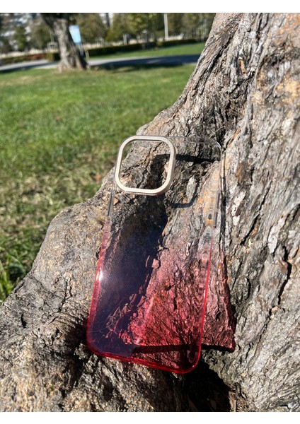 Iphone 14 Pro Uyumlu Renkli Camlı Kılıf Uyumlu