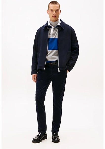 Erkek Denton Düz Paça Kadife Pantolon - Lacivert fiyatları