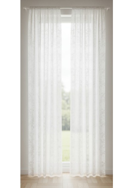 Taç Marka Tül Perde Desenli250 x 180 cm - 1/2,5 Pile