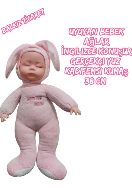 Uyuyan Ağlayan Konuşan Bebek 38 cm