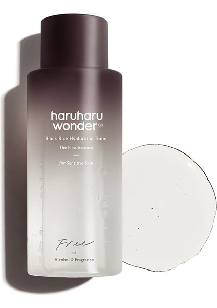 [ Wonder] Siyah Pirinç Hiyalüronik Toner, Hassas Ciltler Için, 150 Ml, Alkolsüz, Parfümsüz, Vegan, Hayvanlar Üzerinde Denenmemiştir, Ewg-Yeşil