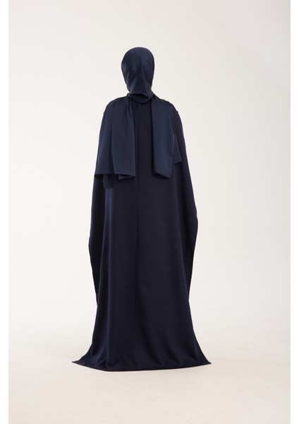 Önü Taş İşlemeli Pelerinli Abiye Elbise - Abiye Takım