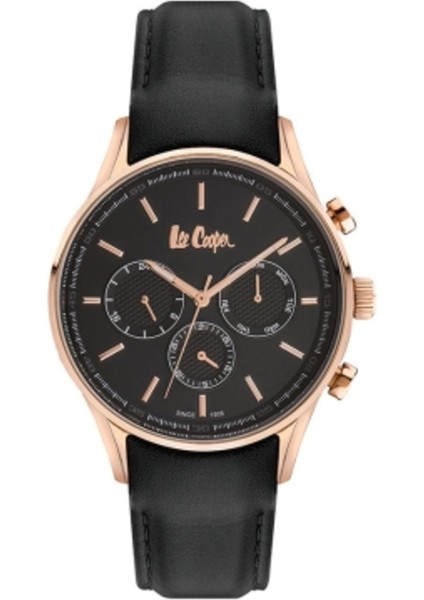 Erkek Kol Saati Altın Renk, Siyah Kadran - Şık Deri Kordon, 2 Yıl Garantili