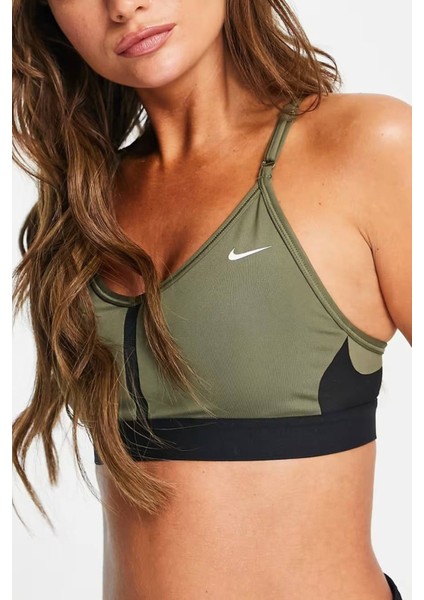 Training Indy Dri Fit Light Support Bra Jungle Khaki Kadın Spor Sütyen Haki modelleri